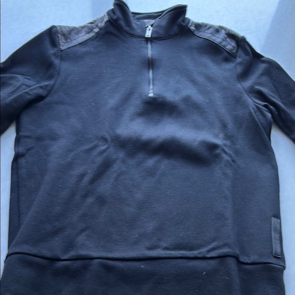 Chic Black Quarter-Zip Sweater